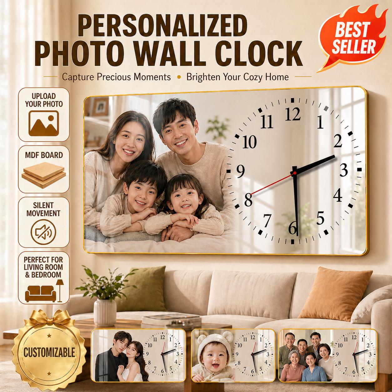 Custom Photo Clock